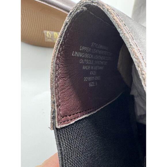 NWOB Madewell The Dimes Chelsea Boots Dark Carob Brown Leather Size 9 - Picture 12 of 12